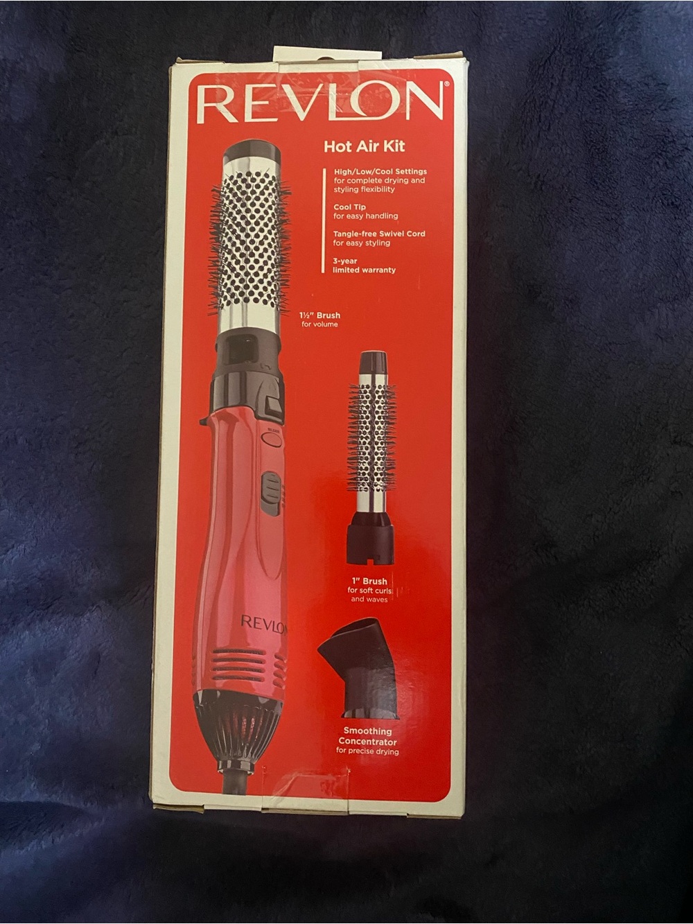 REVLON Hot Air Kit Hair Styler - Red
